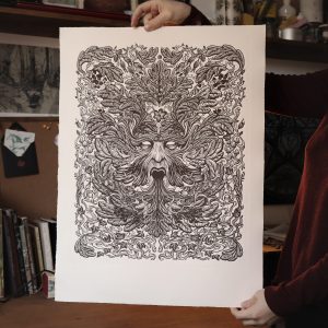 El espíritu verde_Linograbado_Tamara de Frutos