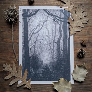 Soñaré tu cielo de carbón (VI) ~ Print
